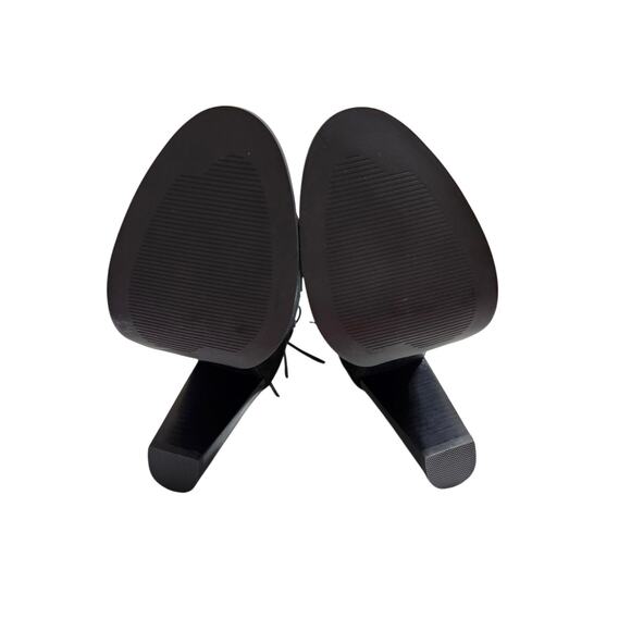 Steve Madden Black Nubuck Gaybel Heeled Boots Size 9.5 - Picture 9 of 9